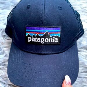 Navy Blue Patagonia Logo Hat